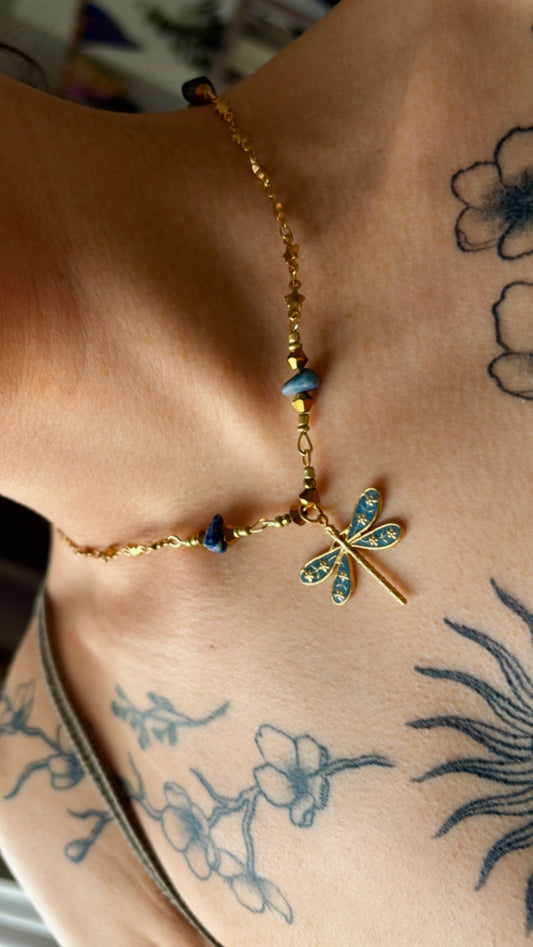 Blue Sodalite Dragonfly