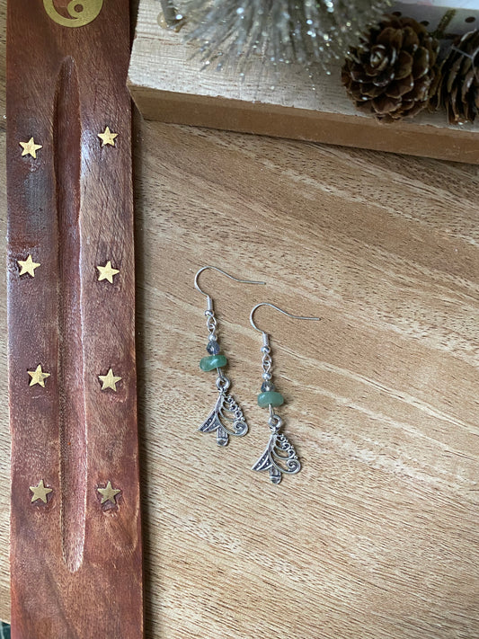 Green Aventurine Christmas Trees