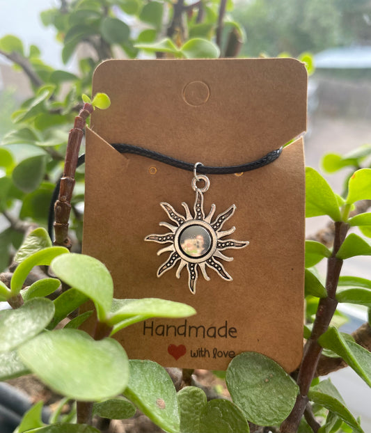Silver Sun Black Cord