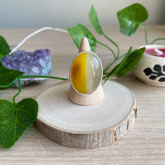 Yellow Fluorite Ring