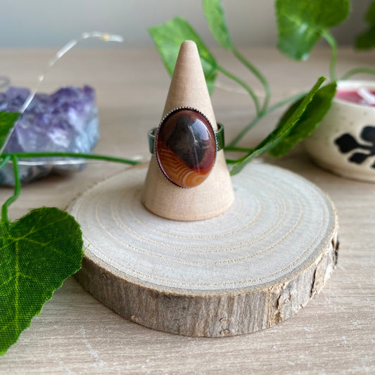 Leopard Skin Jasper Ring