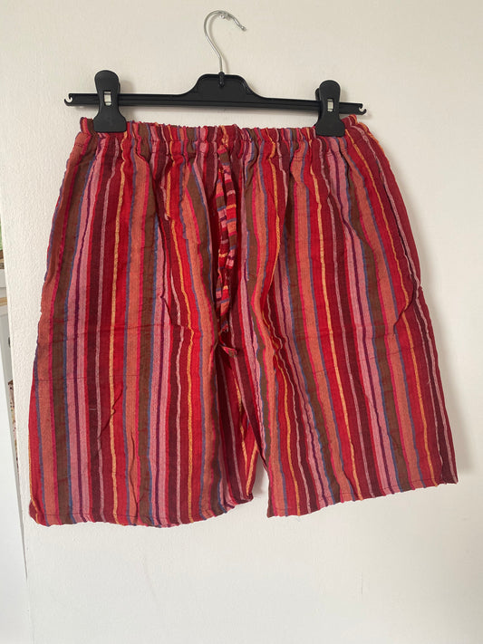 Red Striped Shorts