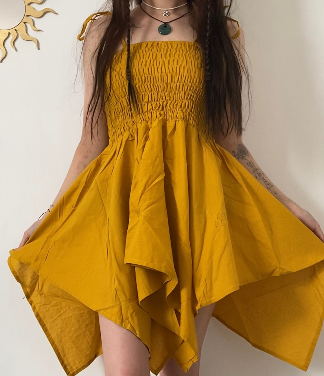 Mustard Yellow Pixie Dress