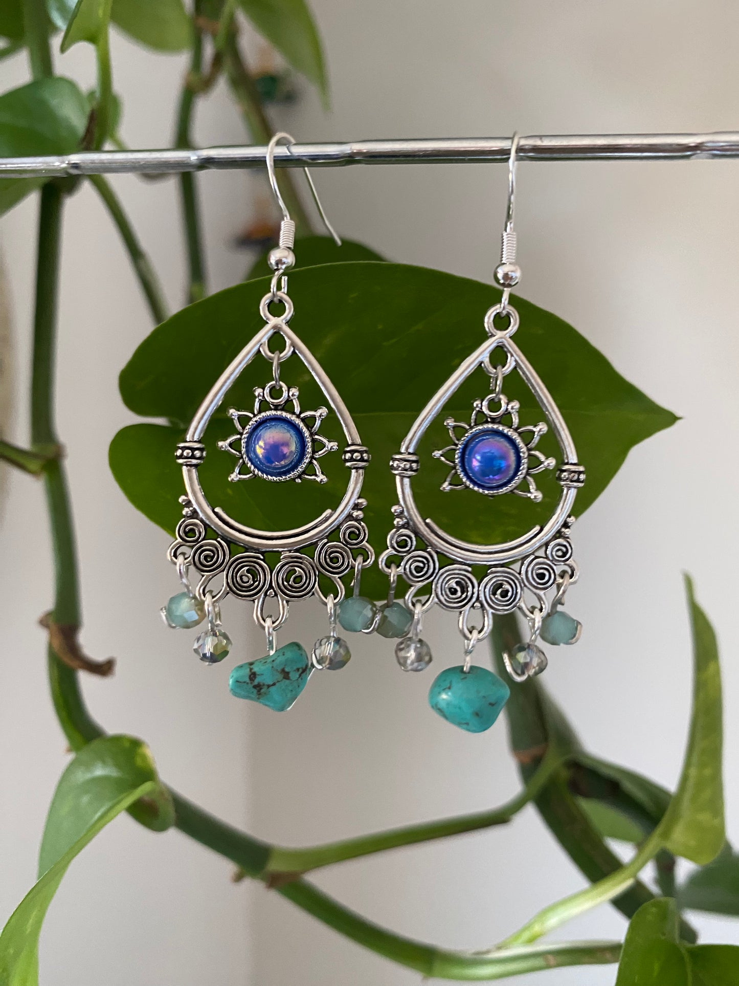 Turquoise Sun Spiral