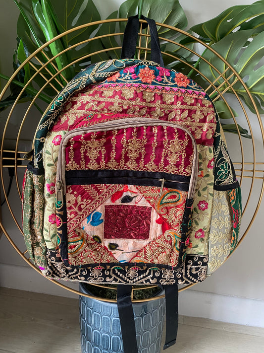 Boho Embroidered Ruck Sack