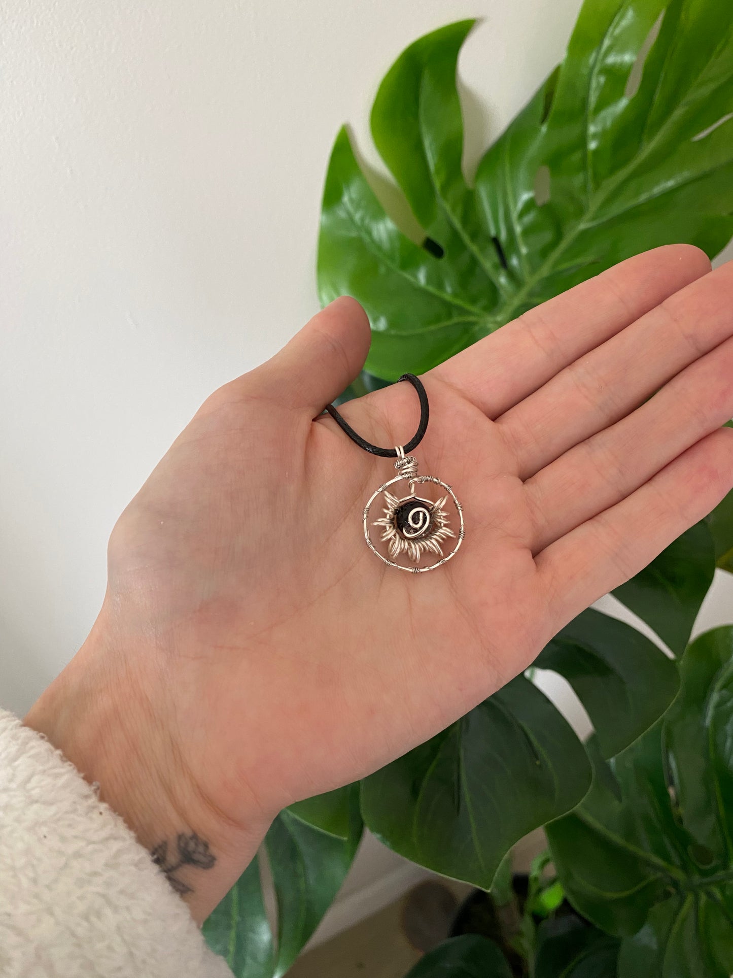 Wire Wrapped Black Sun