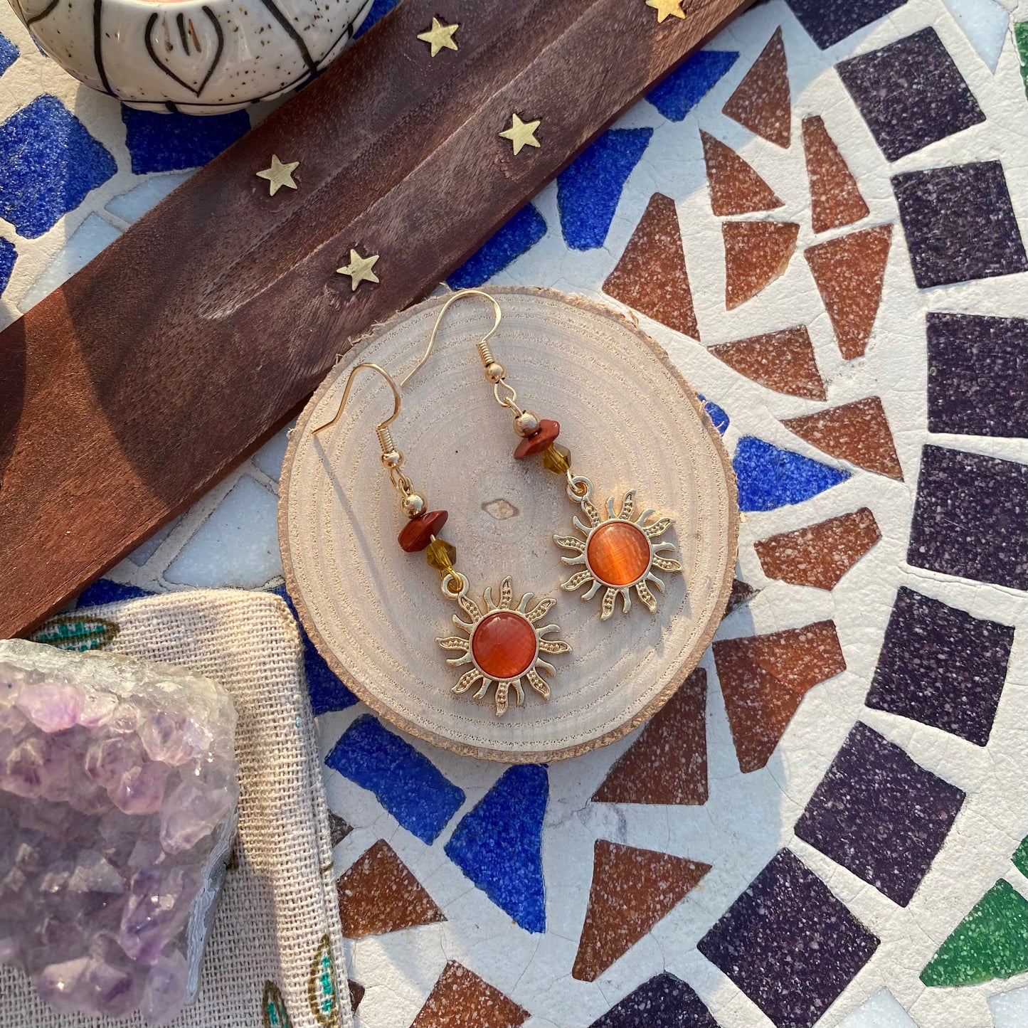 Red Jasper Orange Sun