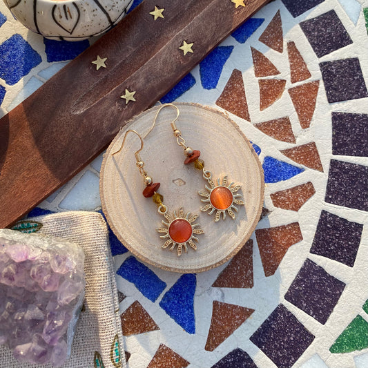 Red Jasper Orange Sun