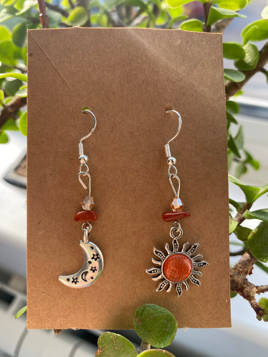 Red Jasper Orange Sun And Moon