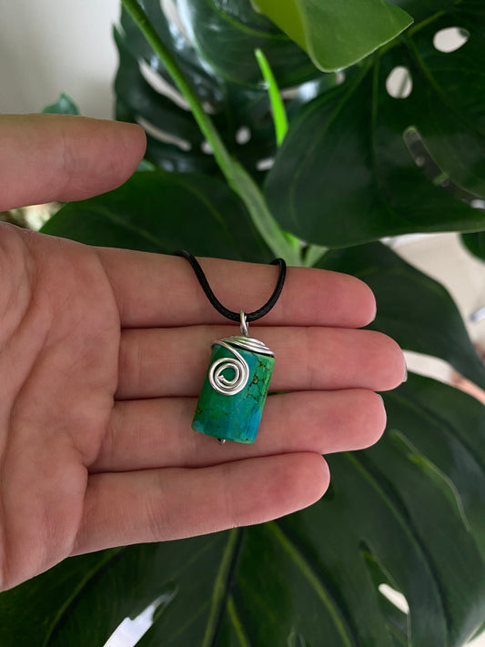 Reworked Wire Wrapped Turqoise
