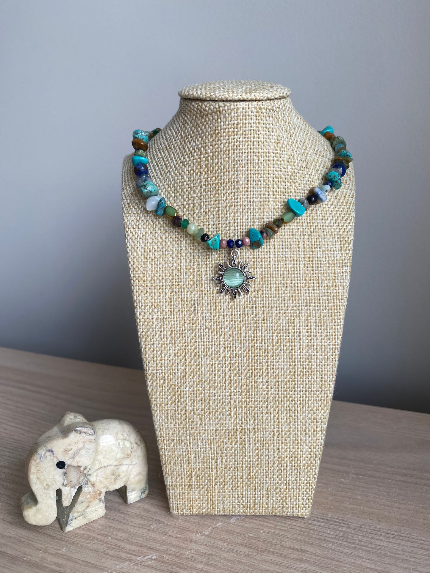 Sodalite Epidote & Turquoise Sun