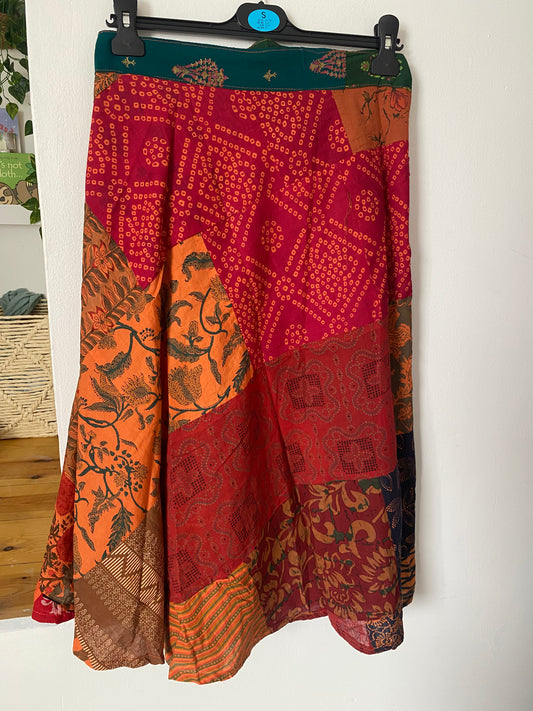 Veg Dye Wrap Skirt