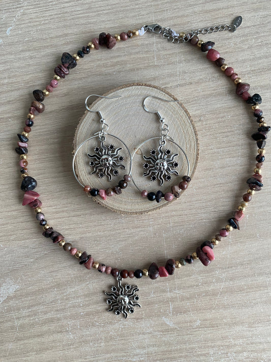 Rhodonite Sun