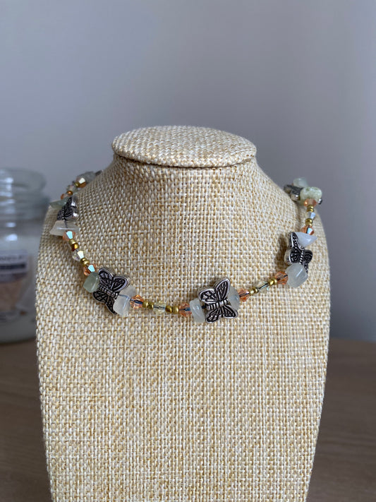 Citrine Butterfly Choker
