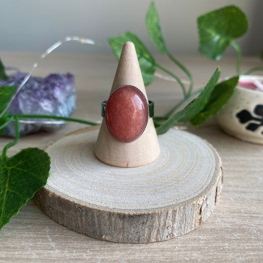 Peach Morganite Ring
