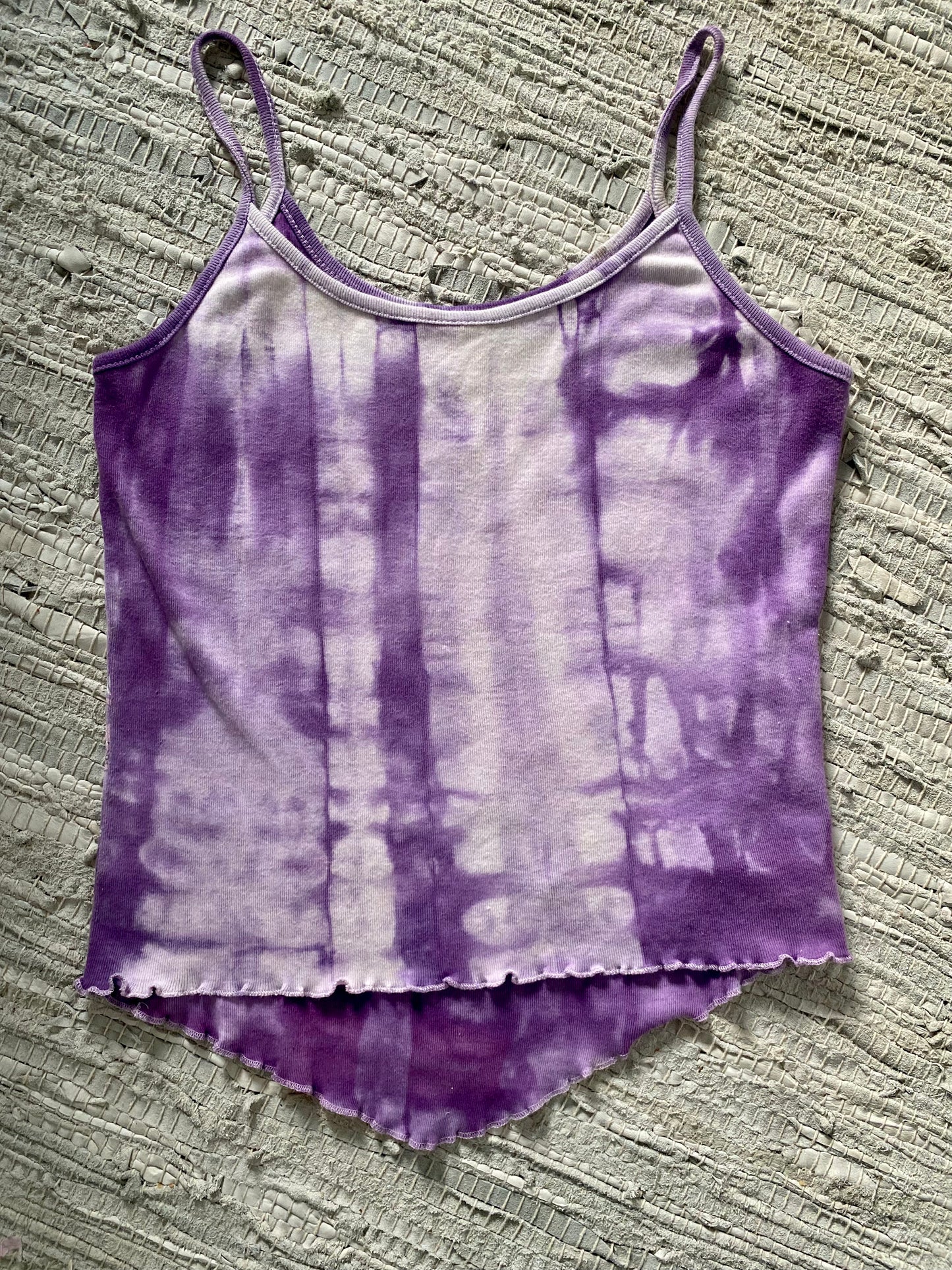 Purple Tye Dye Cotton Corset