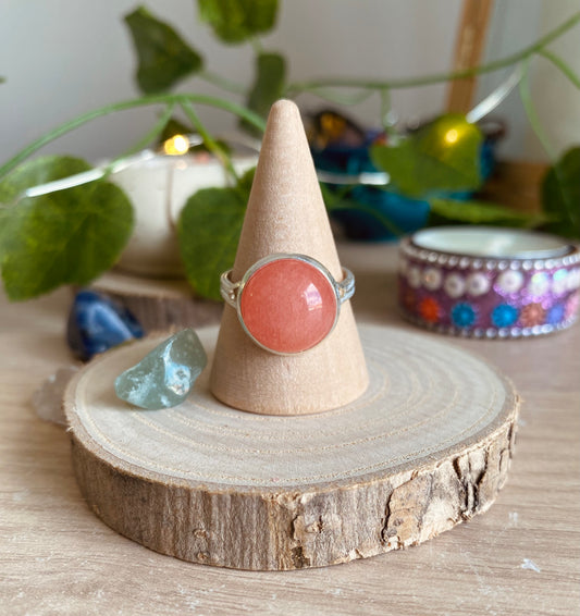 Peach Morganite Ring