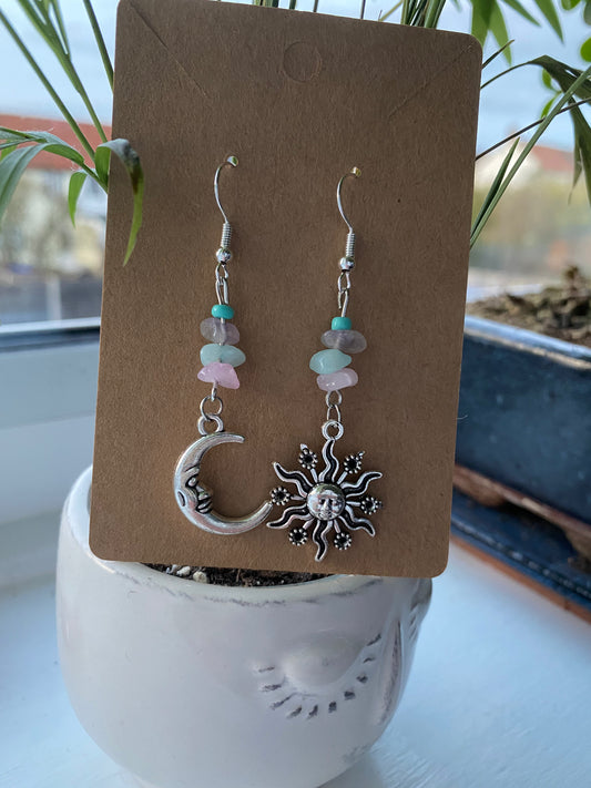 Sun And Moon Earrings