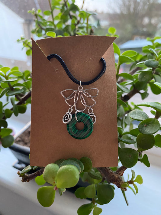 Crystal Lotus Swirl necklaces