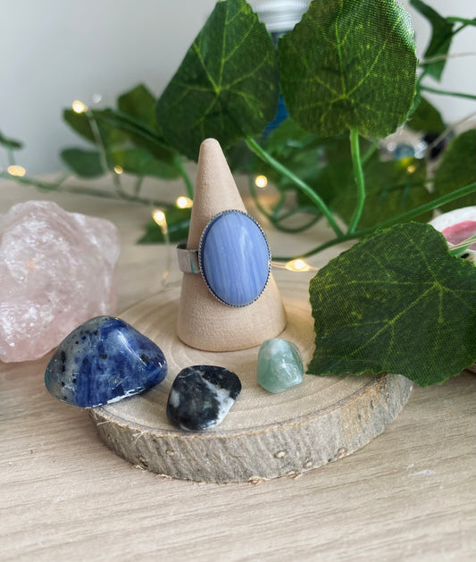 Blue Lace Agate Ring