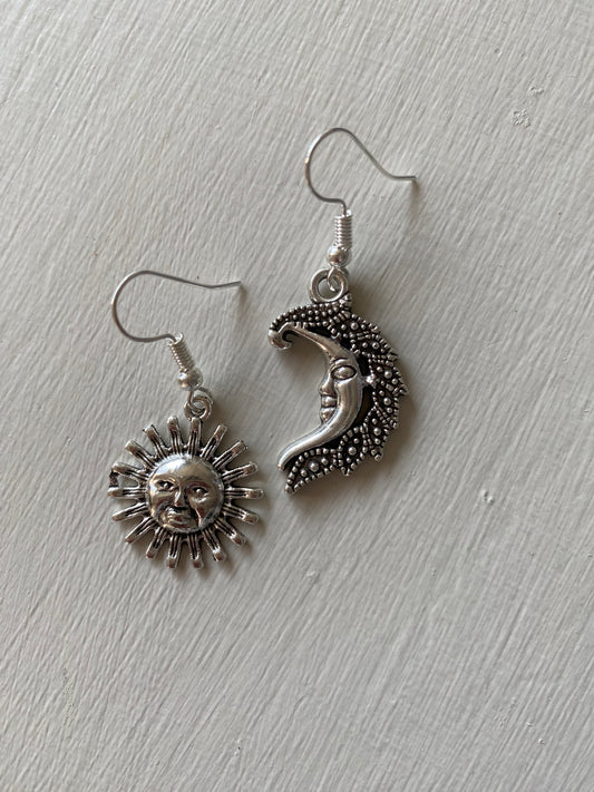 Sun And Moon Earrings
