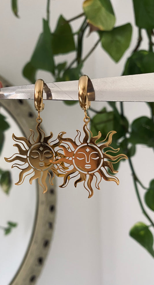 Golden Sun Earrings