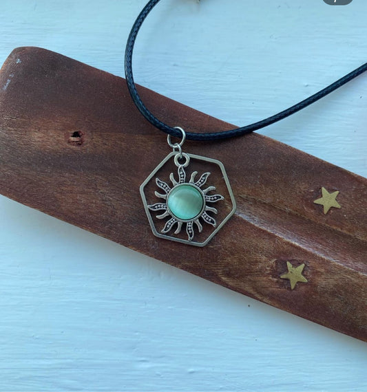 Sun Hexagon Necklace