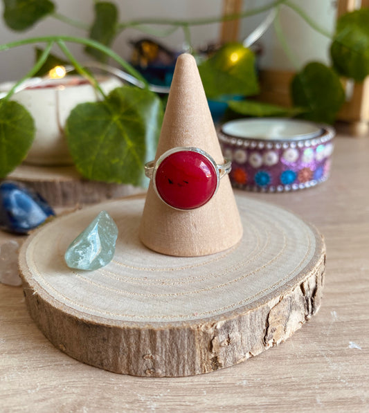 Carnelian Healing Crystal Ring