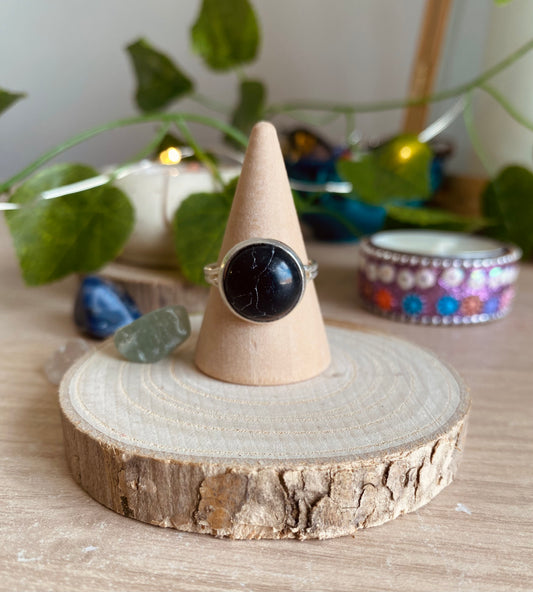 Onyx Crystal Ring