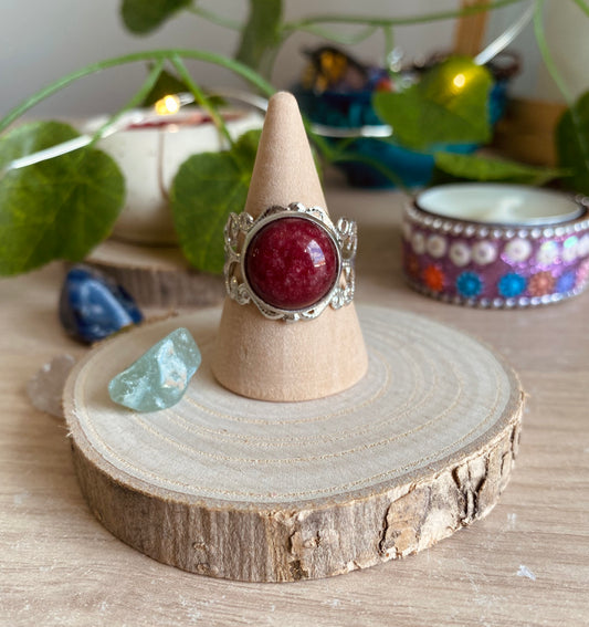 Cherry Quartz Ring