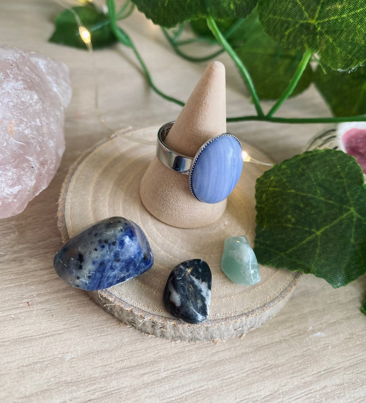Blue Lace Agate Ring
